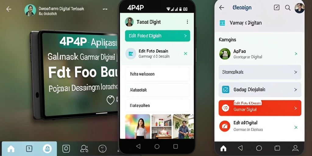 Antarmuka pengguna 4P4P yang ramah dan fungsi pengeditan yang canggih.