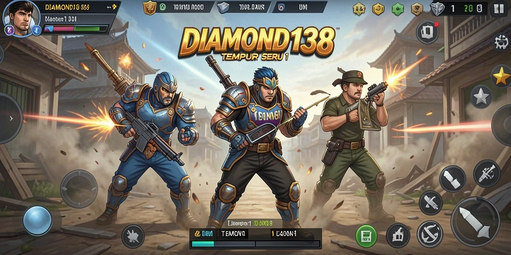 Tampilan antarmuka DIAMOND138 dalam pertarungan 1 lawan 1 yang menegangkan.