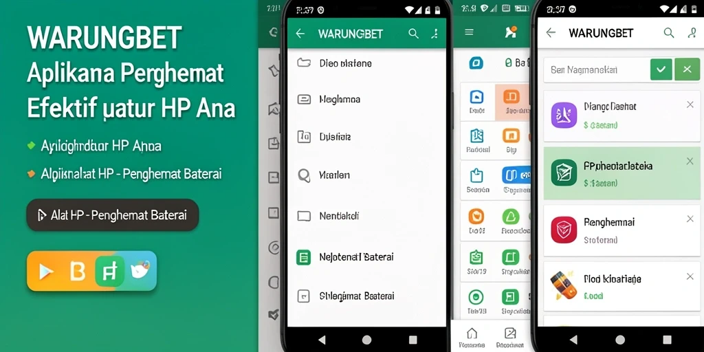 Antarmuka <strong>WARUNGBET</strong> menunjukkan penghematan baterai yang efektif.